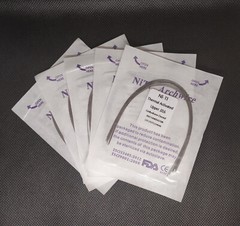 Dental Orthodontic Thermal Activated Niti Wires Round Arch Wires Ovoid Form