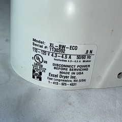 XLERATOR MODEL XL-BW-ECO Automatic Wall Mounted Hand Dryer