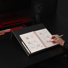 rOtring 600 Ballpoint Pen Pearl White Refillable Metal Hexagonal Grip