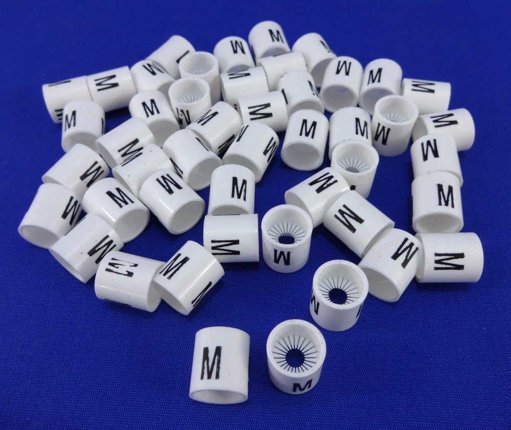 M Hanger Garment Size Marker Tag Medium Sizer 50 Pieces Retail Store
