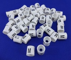 M Hanger Garment Size Marker Tag Medium Sizer 50 Pieces Retail Store