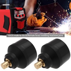 Micro Traders 2pcs 10/25 Male to 35/50 Female Brass Adapter Welding…