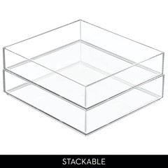 Idesign Stackable Makeup Drawer Organizer Tray – Vanity Organizer Or Desk
