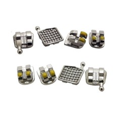 100 PACKS OC Dental Orthodontic Metal Bracket MIM Mini Roth MBT 018 022 345W/H