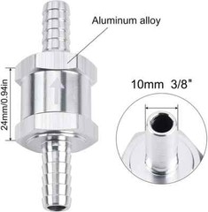 Pair of 3/8″ Aluminum Check Valves, Heavy-Duty for Marine Fuel & Water Systems
