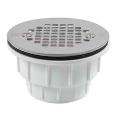 Sioux Chief 825-2P 825 Series 2 in. Hub Plastic White Shower Drain