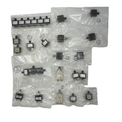 Lot of 27 Mixed Thermal, Resettable Circuit Breakers in 5, 10, 15, 20,25 Amps