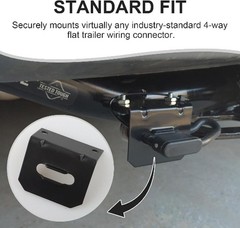 Universal Trailer Mounting Bracket for Vehicle-Side Wiring Harness, Compatible w