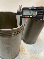 2 Qty of Cylinder Sleeves 10-1/4″ Long 5-1/4″ ID 5-11/16″ OD 6″ OD Bottom -2 Qty