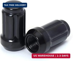 Acorn M12x1.5 Black Spline Lug Nuts – Set of 20, 1.38″ Long, Fit for Honda Accor