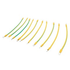 Ground Wire 10cm/20cm/30cm 20pcs BVR Solar PV Ground Wire Yellow-green