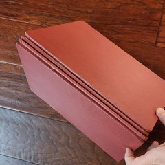 Lot National Brand 87-124 USA 3-Ring Binder 4” Spine Heavy Duty Piano Hinge RED