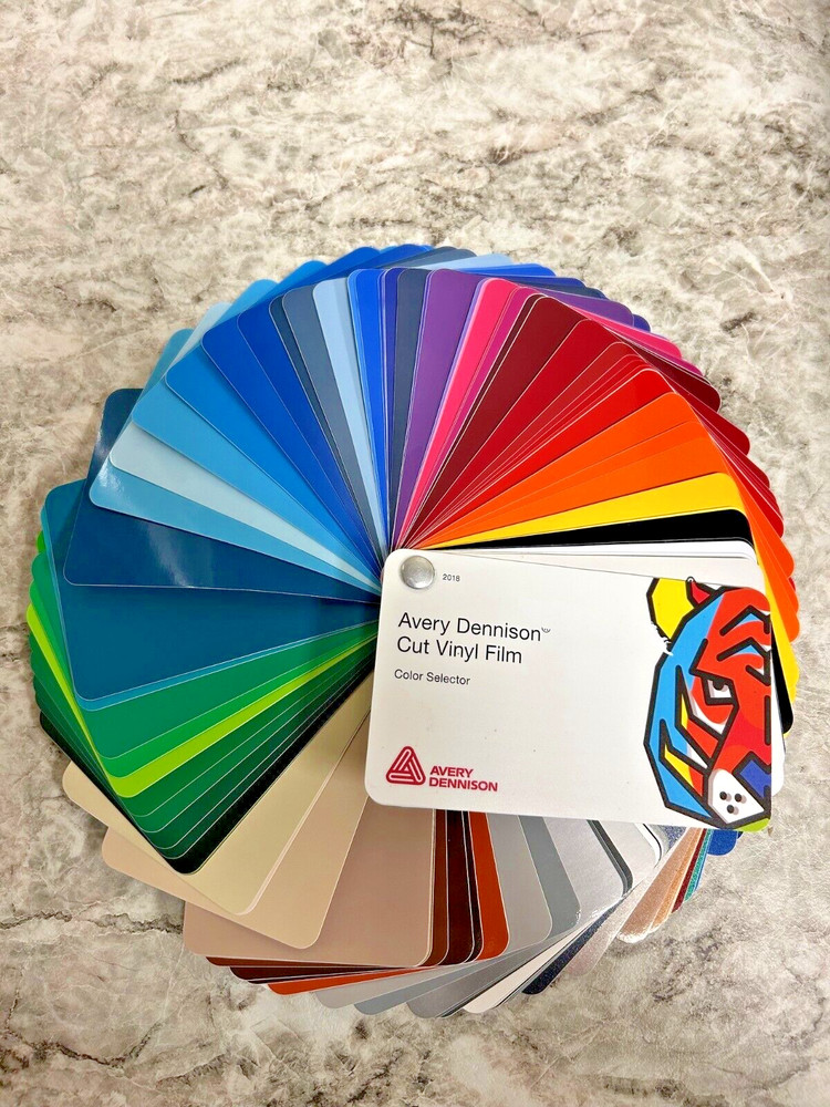 Avery Dennison Swatch Deck HP750 & SC950 Films (92 Colors)