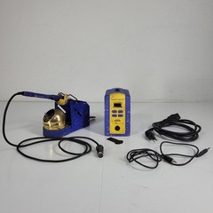 Hakko FX-951 Soldering Station FM-2027 Iron 599B Tip Cleaner Cables Tested