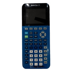 Texas Instruments TI-84 Plus CE Handheld Graphing Calculator Blue LCD, ❌ Charger