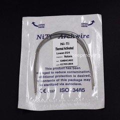 10 Pcs Dental Ortho Niti Thermal Activated Round Natural Arch Wire Form All U/L