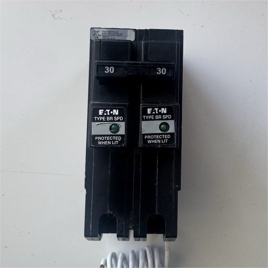 Eaton BR230SUR Surge Protector Breaker 30A 2P 101-150V Type BR Plug-On