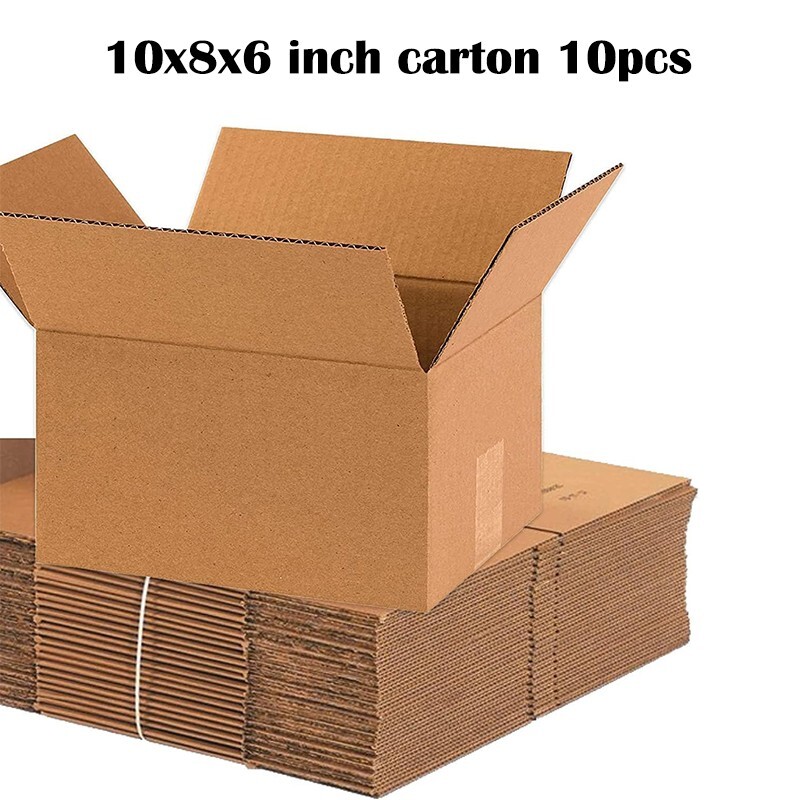 10/30 Pack 10 x 8 x 6 Inch Brown/Kraft Corrugated Cardboard Shipping Box