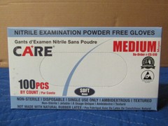 Premium GD Care Soft Nitrile Exam Powder-Free Gloves Medium Case 1000 pcs