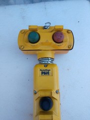 NEW P&H HARNISCHFEGER 596 8-PUSHBUTTON HOIST/CRANE PENDANT CONTROL ENCLOSURE