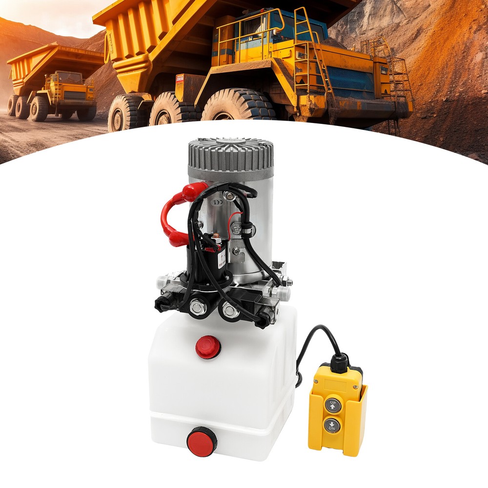 4l 12v Electric Hydraulic Pump Double Acting Hydraulic Pump For Dump Trailer