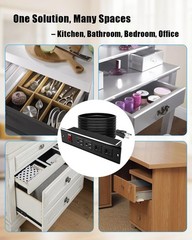 Compact in-Drawer Charging Station Power Strip with PD 20W USB Ports*2 AC…