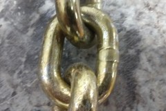 Peerless H3240-6220 1/2 In Trade Size 70 Grade 20 Ft L Straight Chain w/Hooks
