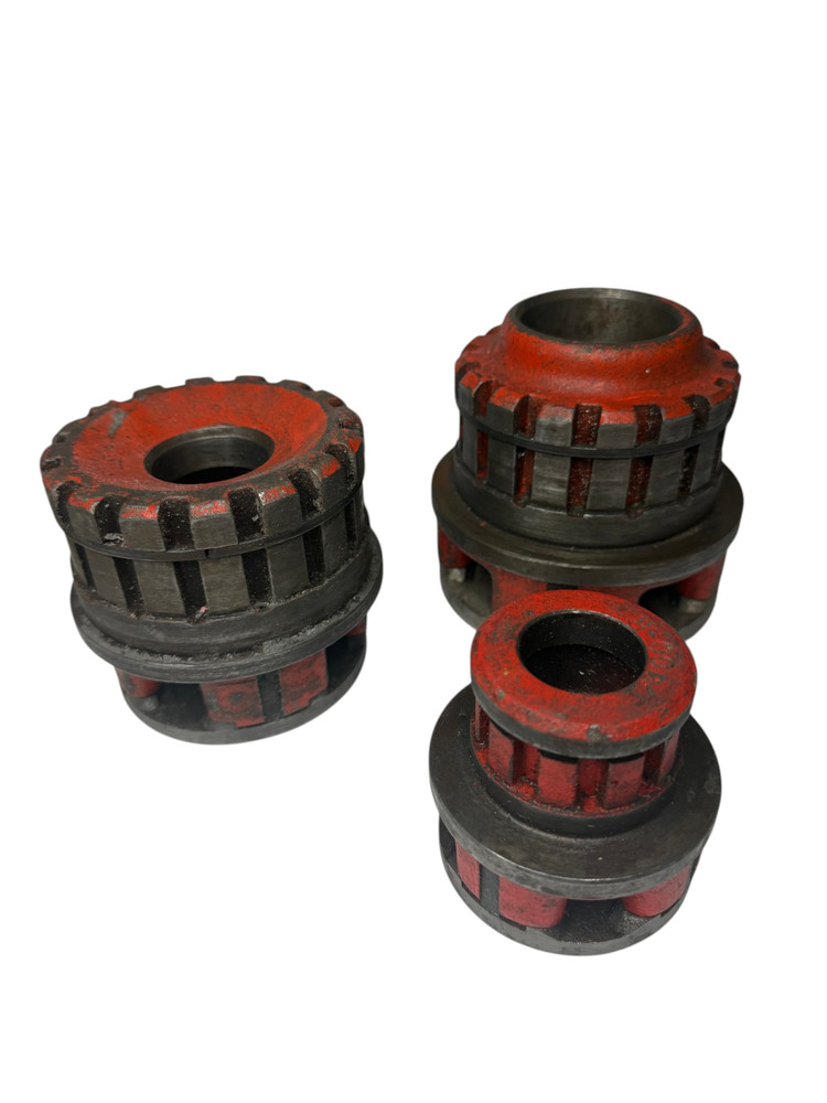 RIDGID Pipe Threader Die Heads Bundle 3/4″ 1″ 1-1/2″ Manual Threading Heads USA