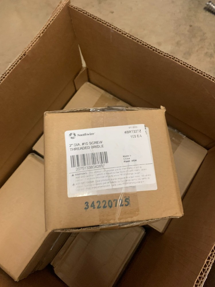 2″ Diameter #10 Screw Threaded Bridle – Boxes of 100