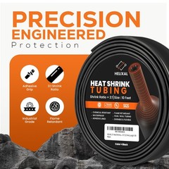 1/2″ 12.7mm 3:1 Heat Shrink Tubing, Dual Wall Adhesive Lined Wire Shrink Wrap…