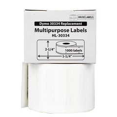 DYMO LW 30334-S POLYPROPYLENE SYNTHETIC WATERPROOF Labels – (20) Rolls of 1000