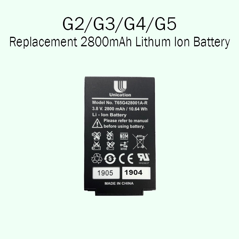 NEW UNICATION G2 G3 G4 G5 PAGER BATTERY Li-Ion OEM DEALER T65G428001-R