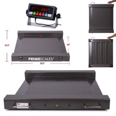 Floor Scale Drum Scale Stainless Steel Indicator 1000 lb Legal for Trade Printer