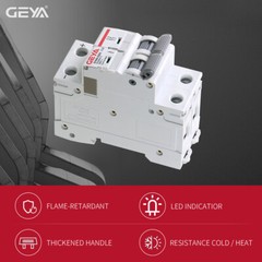 GEYA Solar DC Mini Circuit Breaker 1/2P MCB 6-125A PV Isolator Disconnect Switch