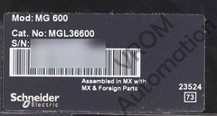 Surplus Schneider Electric MGL36600 Square D PowerPact Circuit Breaker 600A