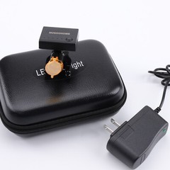 HUGOOHOME 3W Wireless Dental LED Headlight with Optical Filter for Dental Loupes