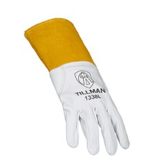 Tillman 1338 Top Grain Pearl Goatskin Leather TIG Welding Gloves 4″ Cuff S-XL