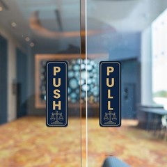 Signs ByLITA Vertical Push and Pull Door Signs (Legal Office) Door Sign