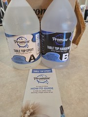 Epoxy Resin Promise Table Top 2-Part 1 Gallon High Gloss W/ Crystal Clear Finish