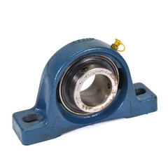 SKF YAR 211-115-2F Blue 2-Bolt 1-15/16″ ID Set Screw Locking Flange-Mount