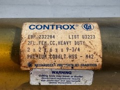 CONTROX 2 Flute End Mill 6 inch LOC 2 inch shank Cobalt Made in Germany