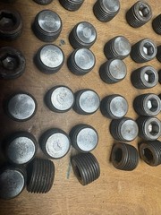 50 New Pipe Plugs 3/8” NPT, Allen Head hex Socket Fittings