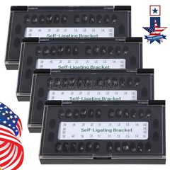 10 Packs Dental Orthodontic Bracket Braces Ceramic MBT 022 with 3-4-5 Hooks