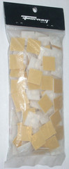 Forney 62120 White Cable Tie Mounts 1 x 1 in Square Nylon Holds 18-50 lbs 100 pk
