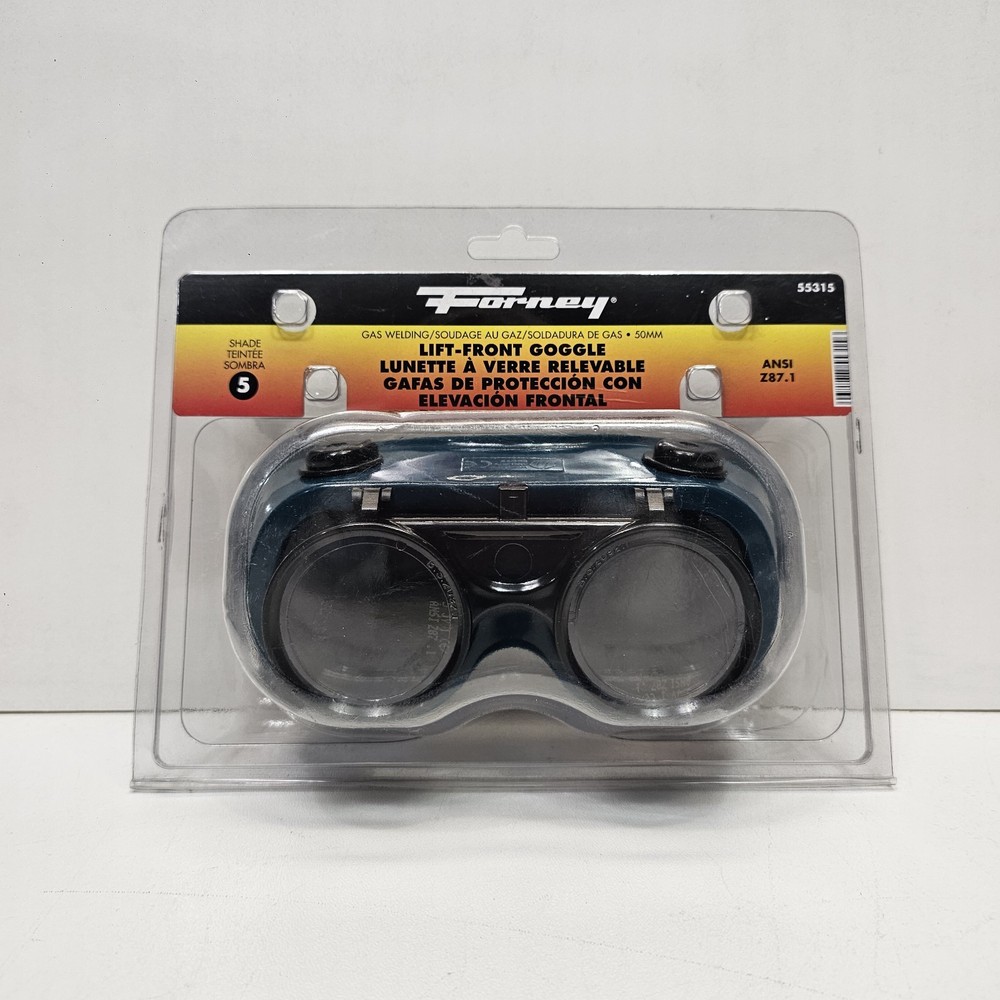 Forney 55315 Welding Goggles Oxygen-Acetylene Lift Front 50MM Round Lens Shade-5