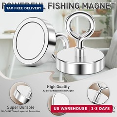 FINDMAG 350 LBS Fishing Magnet, 2 Inch Strong Neodymium Magnet | Rare Earth Magn