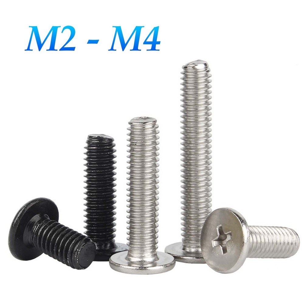 M2 M2.5 M3 M4 CM Phillips Ultra Thin Flat Wafer Head Screw Bolt Machine Screw
