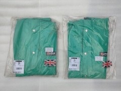ALPHA SOLWAY CHEMMASTER GREEN COLLARED CHEMICAL COVERALL SIZE L