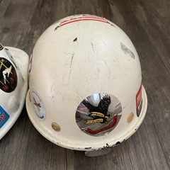 Lot 2 Vintage Fibre-Metal Hard Hats White Class E & G Seattle Ironworker Union