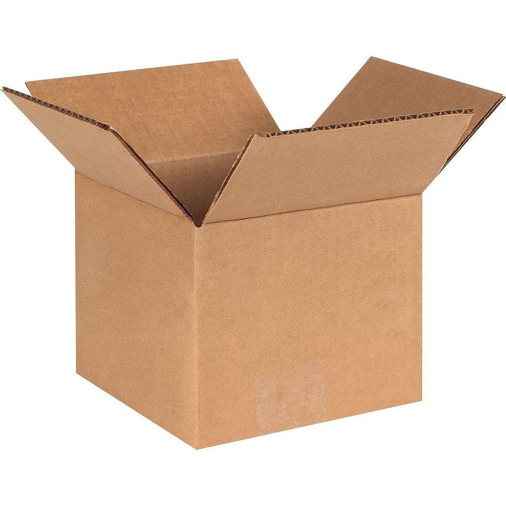 BOX USA Shipping Boxes Medium 6″L x 6″W x 5″H 25-Pack – 6x6x5 Standard, Kraft